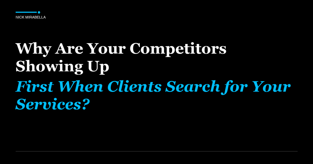 Expert analysis on are Your Competitors Showing Up First When Clients Search for Your Services for salon professionals