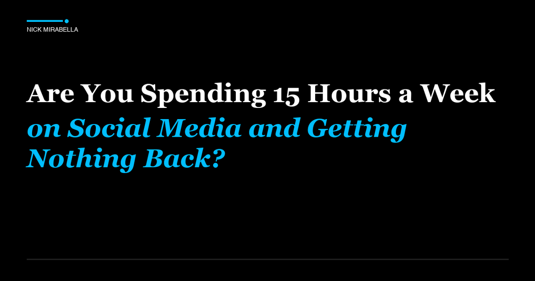 Professional insights on are You Spending 15 Hours a Week on Social Media and Getting Nothing Back for salon professionals