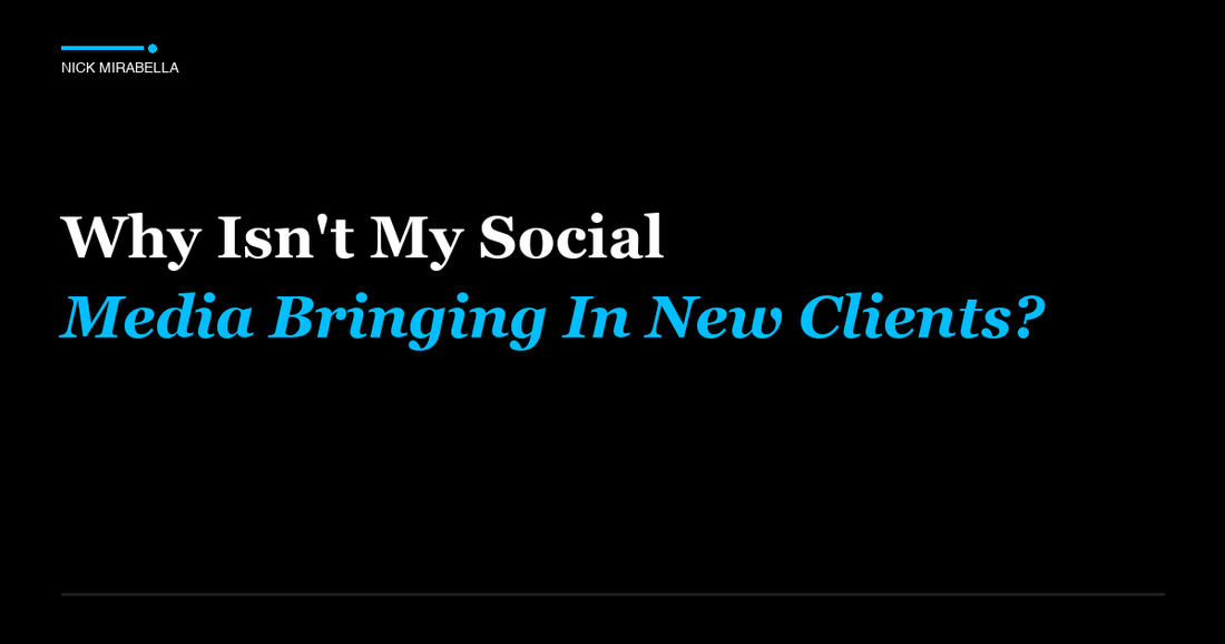 Expert analysis on isn't My Social Media Bringing In New Clients for salon professionals