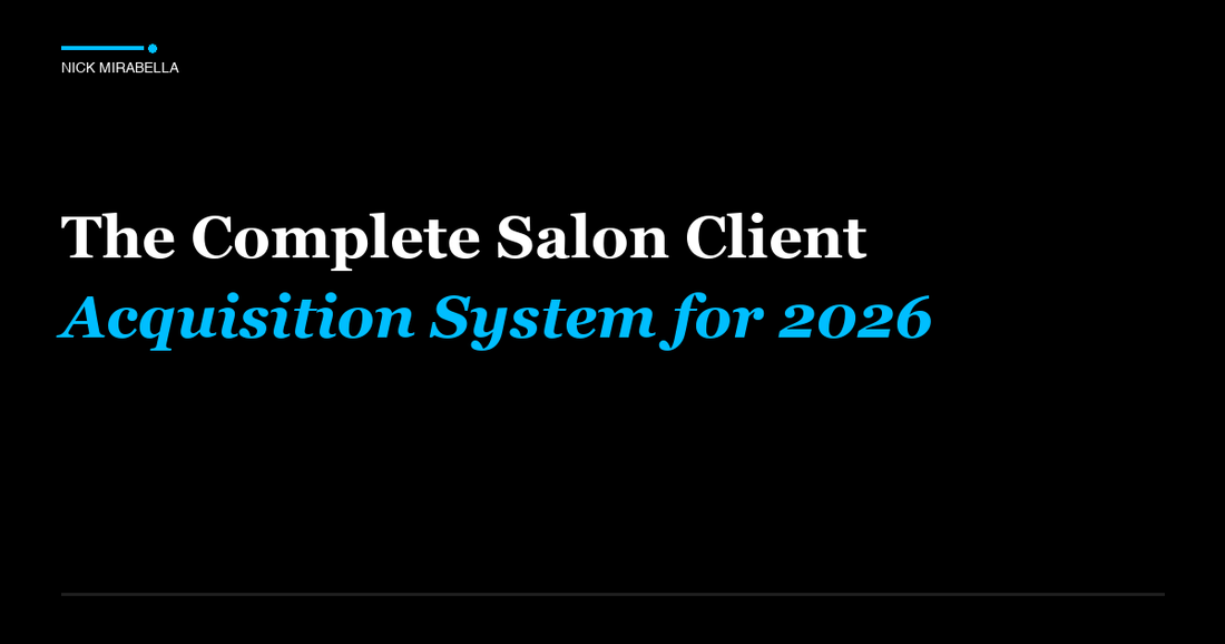 Strategic framework for salon Client Acquisition System