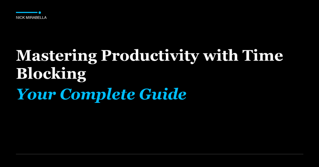 Guide to mastering Productivity with Time Blocking: Your Complete Guide for salon professionals