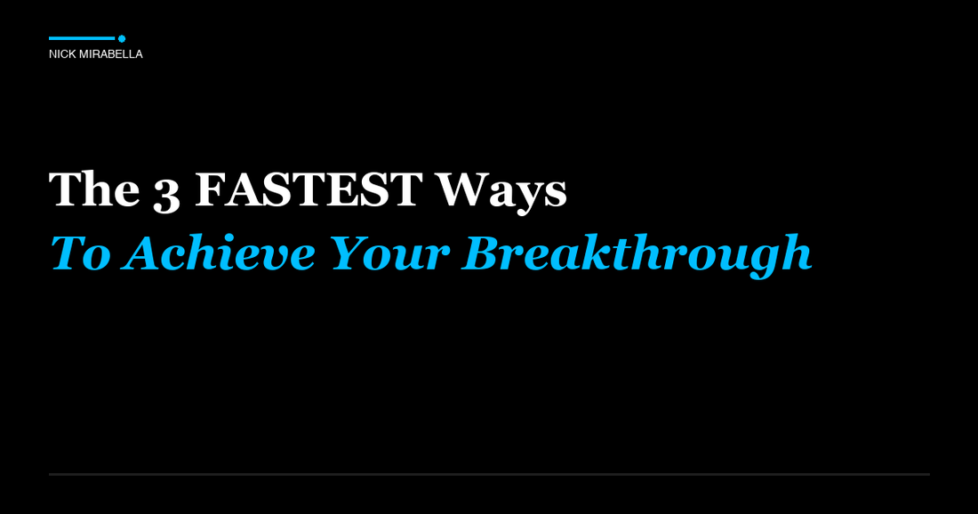 Tips and strategies for 3 FASTEST Ways To Achieve Your Breakthrough for salon professionals