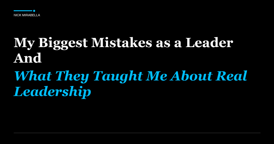Common pitfalls in my Biggest Mistakes as a Leader  And What They Taught Me About Real Leadership for salon professionals