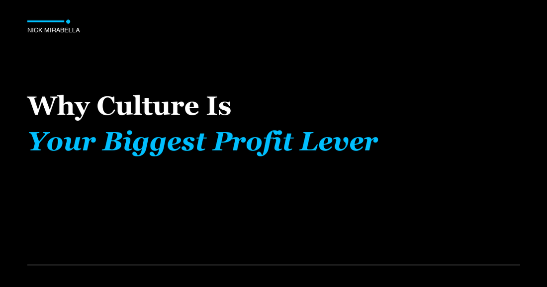 Expert analysis on culture Is Your Biggest Profit Lever for salon professionals