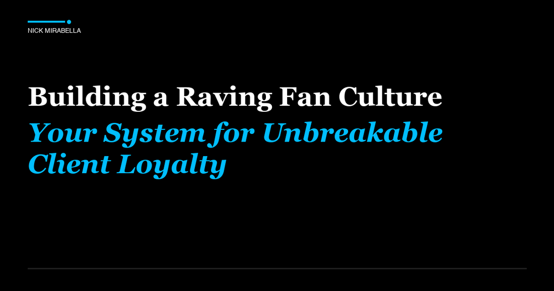 Strategic framework for building a Raving Fan Culture: Your System for Unbreakable Client Loyalty for salon professionals