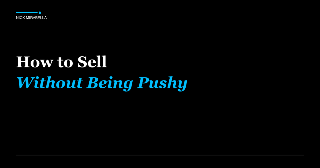 Tips and strategies for how to Sell Without Being Pushy for salon professionals