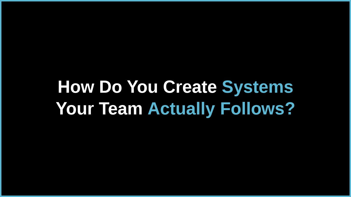 How to Create Salon Systems Your Team Follows
